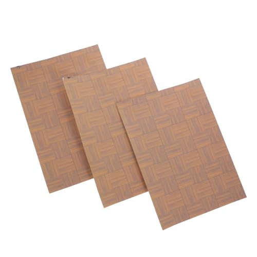 YARNOW 3Stücke Dielenaufkleber Für Puppenhaus Selbstklebend Holzoptik Für DIY Bodenbeläge Bad Wohnzimmer Und Schlafzimmer YARNOW 3Stücke Dielenaufkleber Für Puppenhaus Selbstklebend Holzoptik Für DIY Bodenbeläge Bad Wohnzimmer Und Schlafzimmer von YARNOW