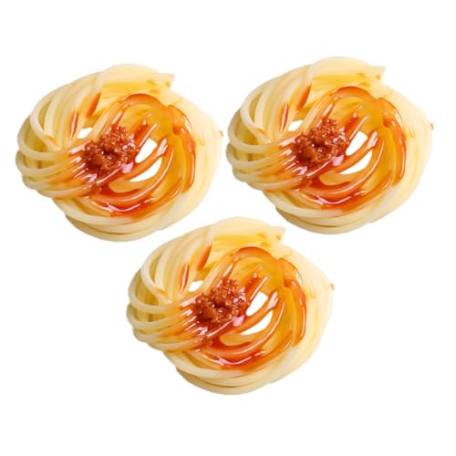 YARNOW 3Stücke Künstliche Spaghetti Display Requisiten Realistisches Gefälschtes Lebensmittelmodell für Restaurant Foto Requisiten und Spielküchenzubehör YARNOW 3Stücke Künstliche Spaghetti Display Requisiten Realistisches Gefälschtes Lebensmittelmodell für Restaurant Foto Requisiten und Spielküchenzubehör von YARNOW