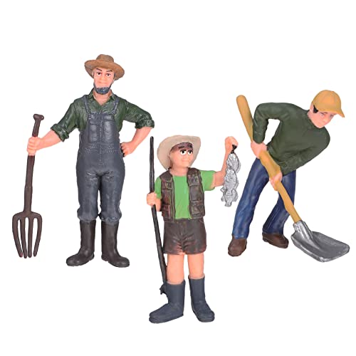 YARNOW 3Stücke Lebensechte Landarbeiter Figuren Modell Umweltfreundliche Charaktere für Lernspielzeug und Sammlerstücke YARNOW 3Stücke Lebensechte Landarbeiter Figuren Modell Umweltfreundliche Charaktere für Lernspielzeug und Sammlerstücke von YARNOW