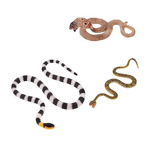 YARNOW 3Stücke Lebensechte Schlangenmodelle aus Hochwertigem Material Nützliches Pädagogisches für Tischdekoration und Halloween Dekoration für Kreative Spiele und Frühe YARNOW 3Stücke Lebensechte Schlangenmodelle aus Hochwertigem Material Nützliches Pädagogisches für Tischdekoration und Halloween Dekoration für Kreative Spiele und Frühe von YARNOW