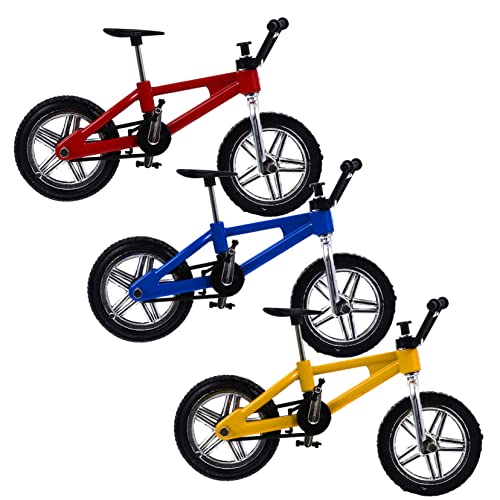 YARNOW 3Stücke Mini Fingerbike Mini Alloy Finger Fahrräder Und Fingerkoordination Und Spaß Für Erwachsene Deko von YARNOW