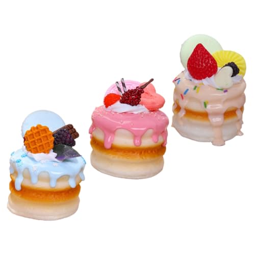 YARNOW 3Stücke PU Gefälschte Kuchen Modelle Künstliche Kuchendekoration für Ladenausstellungen Haushaltsverzierungen Partys und Mischfarben YARNOW 3Stücke PU Gefälschte Kuchen Modelle Künstliche Kuchendekoration für Ladenausstellungen Haushaltsverzierungen Partys und Mischfarben von YARNOW