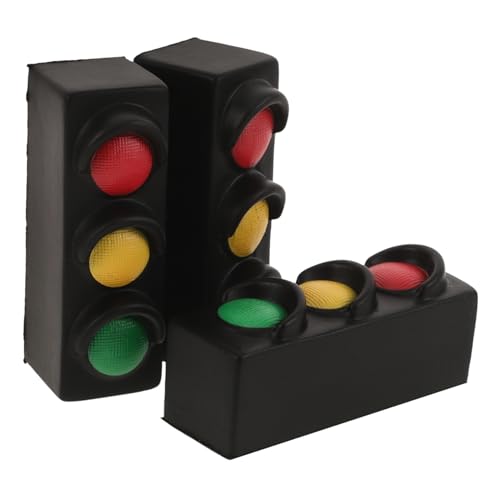 YARNOW 3Stücke Teiliges Ampelspielzeug für Realistische Verkehrszeichen mit Quetschfunktion für Motto Partys und Verkehrserziehung YARNOW 3Stücke Teiliges Ampelspielzeug für Realistische Verkehrszeichen mit Quetschfunktion für Motto Partys und Verkehrserziehung von YARNOW