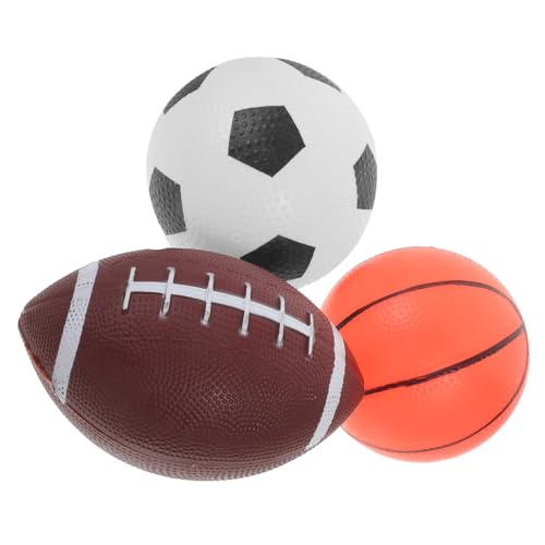 YARNOW 3Stücke Teiliges Für Kleinkinder Outdoor Für Jungen Und Bouncy Balls Fußball Basketball American Football Für Jahre Alte von YARNOW