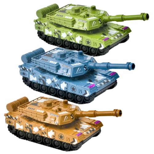 YARNOW 3Stücke Teiliges Retro Panzermodell Spielzeugset Inertia Tank Modelle und Langlebiges Lernspielzeug für Kreativität YARNOW 3Stücke Teiliges Retro Panzermodell Spielzeugset Inertia Tank Modelle und Langlebiges Lernspielzeug für Kreativität von YARNOW