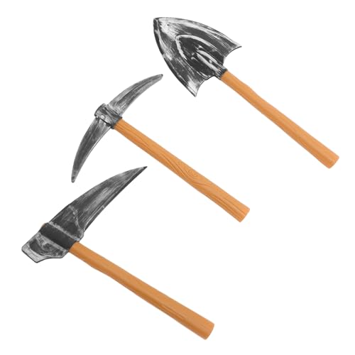 YARNOW 3Stücke Teiliges Zwergen Set mit Spitzhacke für Halloween Karneval und Bühnenauftritte Leichte und Dekorative Requisiten für Partys von YARNOW