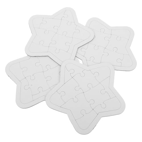 YARNOW 4 Blätter DIY Blank Puzzle für Unbeschriftete Puzzlestücke aus Papier zum Malen und Basteln Kreatives für Zuhause Schule und Reisen Fördert Kreativität und YARNOW 4 Blätter DIY Blank Puzzle für Unbeschriftete Puzzlestücke aus Papier zum Malen und Basteln Kreatives für Zuhause Schule und Reisen Fördert Kreativität und von YARNOW