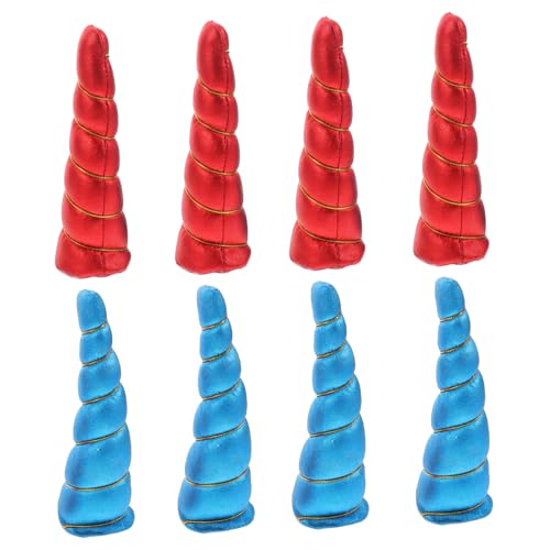 YARNOW 4 Paare Einhornhorn -stirnbandzubehör Handgefertigt Einhornhorn Cosplay Kostüms Requisiten Für DIY -haarclips Vorräte von YARNOW