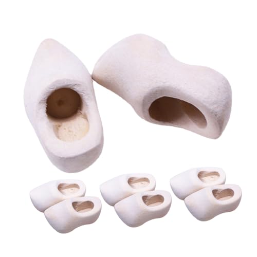 YARNOW 4 Paare Mini Holzschuhe Unlackiert Puppenhaus Dekoration DIY Bastelset Robuste Holzmodelle Schlüsselanhänger Zubehör Puppenstube Ornamente YARNOW 4 Paare Mini Holzschuhe Unlackiert Puppenhaus Dekoration DIY Bastelset Robuste Holzmodelle Schlüsselanhänger Zubehör Puppenstube Ornamente von YARNOW
