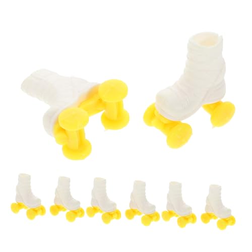 YARNOW 4 Paare Puppenschlittschuhe Bjd-Körper Bjd-Schuh Mini-Ski-Skates für Snowboard Mini-Ski-Skates für den Schnee Windeln für Babypuppen Kunststoff-Ski Miniski-Skates Plastik YARNOW 4 Paare Puppenschlittschuhe Bjd-Körper Bjd-Schuh Mini-Ski-Skates für Snowboard Mini-Ski-Skates für den Schnee Windeln für Babypuppen Kunststoff-Ski Miniski-Skates Plastik von YARNOW