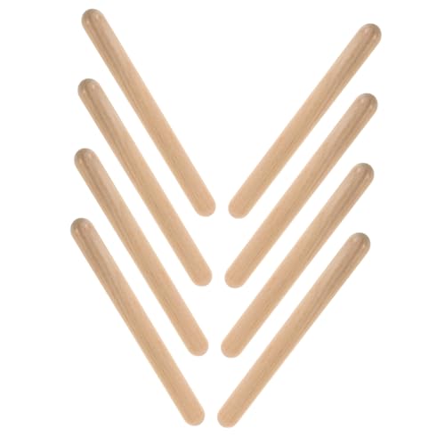 YARNOW 4 Paare Schlagzeug Rhythmus-Sticks Fitness-Rhythmus-Stick Trommelstöcke Claves Musikinstrument Musikstöcke Holz Khaki YARNOW 4 Paare Schlagzeug Rhythmus-Sticks Fitness-Rhythmus-Stick Trommelstöcke Claves Musikinstrument Musikstöcke Holz Khaki von YARNOW
