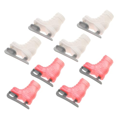 YARNOW 4 Paare Skate - Rosa Mädchen Vorgeben Skates Schuhe Für Puppen EIS Miniaturen Mini-schlittschuhmodell Miniaturspielzeug Mini House Decor Puppenzubehör Plastik YARNOW 4 Paare Skate - Rosa Mädchen Vorgeben Skates Schuhe Für Puppen EIS Miniaturen Mini-schlittschuhmodell Miniaturspielzeug Mini House Decor Puppenzubehör Plastik von YARNOW