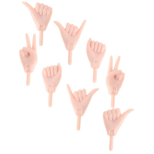 YARNOW 4 Paare Zubehör für Puppenhandsets winzige Fingerhände Puppenhausverzierung Zubehör für die Puppenherstellung kleine Hände kreative Miniaturspielzeuge PVC Beige YARNOW 4 Paare Zubehör für Puppenhandsets winzige Fingerhände Puppenhausverzierung Zubehör für die Puppenherstellung kleine Hände kreative Miniaturspielzeuge PVC Beige von YARNOW