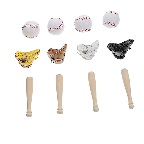 YARNOW 4 Sätze Baseball Modell Set Teiliges Schlüsselanhänger Set für Baseball Fans Hochwertige Dekorationen und Zuhause und Büro von YARNOW