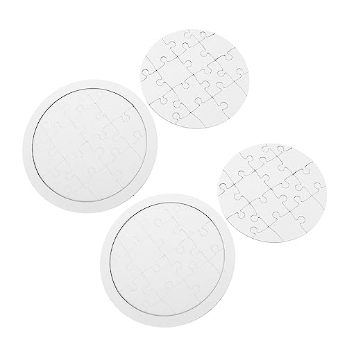 YARNOW 4 Sätze DIY Malen und Basteln Runde Leere Puzzlestücke aus Papier für Kreative Gestaltung Bastelmaterialien für Einladungen und Spiele Sicher und Praktisch YARNOW 4 Sätze DIY Malen und Basteln Runde Leere Puzzlestücke aus Papier für Kreative Gestaltung Bastelmaterialien für Einladungen und Spiele Sicher und Praktisch von YARNOW