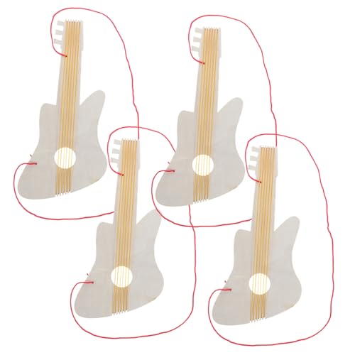 YARNOW 4 Sätze Gitarrenfarbe Kinderukulele für Jungen Blanko-Scheiben zum Basteln aus Holz Holzgitarre für Gitarrenkinder Basteln mit Holzgitarren hölzern Beige YARNOW 4 Sätze Gitarrenfarbe Kinderukulele für Jungen Blanko-Scheiben zum Basteln aus Holz Holzgitarre für Gitarrenkinder Basteln mit Holzgitarren hölzern Beige von YARNOW