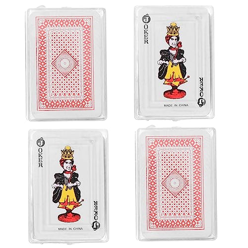 YARNOW 4 Sätze Mini Spielkarten für Teiliges Spielkarten für Puppenhaus Zubehör Party und Lernspielzeuge Kompakt und Leicht Reisen und YARNOW 4 Sätze Mini Spielkarten für Teiliges Spielkarten für Puppenhaus Zubehör Party und Lernspielzeuge Kompakt und Leicht Reisen und von YARNOW
