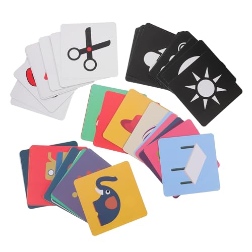 YARNOW 4 Sätze Schwarz -weiß -Karte Babyspielzeug Zur Visuellen Stimulation Für Babys -kontrastkarten Kognitive Lernkarten, aktivitätskarten Kinderspielzeug Papier YARNOW 4 Sätze Schwarz -weiß -Karte Babyspielzeug Zur Visuellen Stimulation Für Babys -kontrastkarten Kognitive Lernkarten, aktivitätskarten Kinderspielzeug Papier von YARNOW