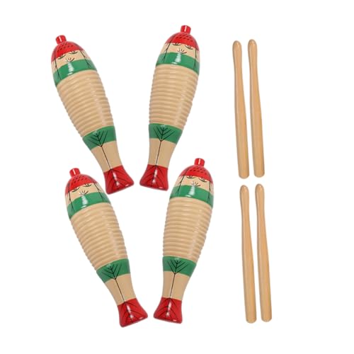 YARNOW 4 Sätze Teiliges Holzpercussionsinstrumente für Abs Blockinstrument mit Rhythmusstab für Musikspiel und Rhythmusübungen Drinnen und Draußen YARNOW 4 Sätze Teiliges Holzpercussionsinstrumente für Abs Blockinstrument mit Rhythmusstab für Musikspiel und Rhythmusübungen Drinnen und Draußen von YARNOW