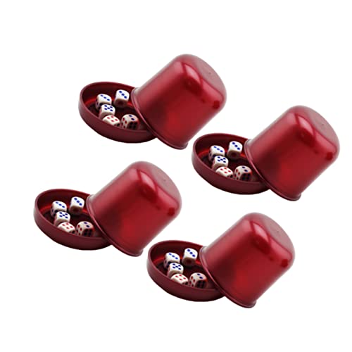 YARNOW 4 Sätze Würfel Würfelbecher Würfelbecher-Spiel Bar Würfel Trinkspiel Spiel Würfel Würfelhalter Würfeltablett Würfelbecher mit Deckel Würfelbecher aus Kunststoff YARNOW 4 Sätze Würfel Würfelbecher Würfelbecher-Spiel Bar Würfel Trinkspiel Spiel Würfel Würfelhalter Würfeltablett Würfelbecher mit Deckel Würfelbecher aus Kunststoff von YARNOW