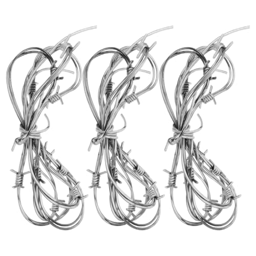 YARNOW 4 Stacheldraht-Requisiten: Realistische Künstliche Stachelketten Als Dekoration – Gruselige Stacheldraht-Dekorationen Für Spukhaus-Halloween-Events YARNOW 4 Stacheldraht-Requisiten: Realistische Künstliche Stachelketten Als Dekoration – Gruselige Stacheldraht-Dekorationen Für Spukhaus-Halloween-Events von YARNOW