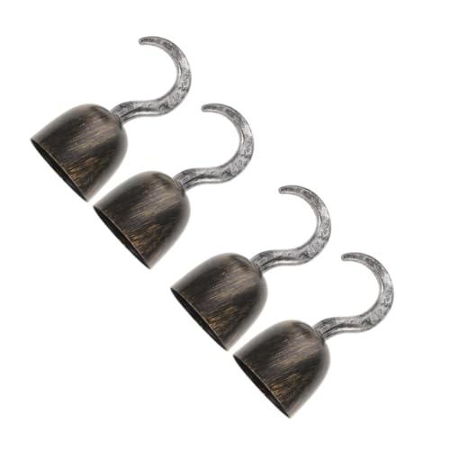YARNOW 4 Stck Teiliges Halloween Piratenhaken aus Kunststoff Realistische Piratenhaken Deko Leichte Gruselige Partyaccessoires für Halloween Kostüm und Outdoor Dekoration YARNOW 4 Stck Teiliges Halloween Piratenhaken aus Kunststoff Realistische Piratenhaken Deko Leichte Gruselige Partyaccessoires für Halloween Kostüm und Outdoor Dekoration von YARNOW