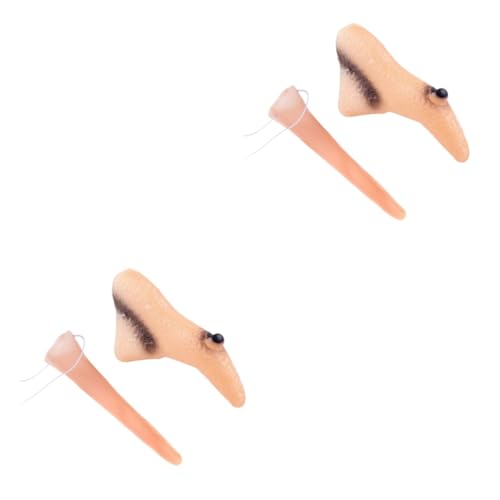 YARNOW 4 Stck Teiliges Hexennasen Halloween Kostüm Requisiten Kreative Verkleidung Lebensechte Hexen Nasen Party Deko Zubehör für Halloween Cosplay und Mottopartys von YARNOW