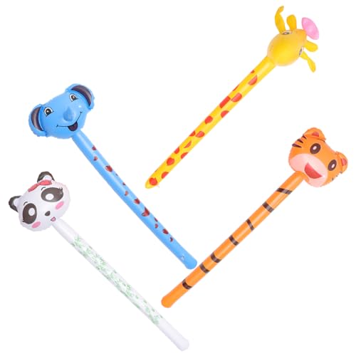 YARNOW 4 Stück Aufblasbare Tier Sticks Kreative Tierballons für PVC Aufblasbare Spielzeuge Giraffe Tiger Panda Elefant für Partys und Feiern YARNOW 4 Stück Aufblasbare Tier Sticks Kreative Tierballons für PVC Aufblasbare Spielzeuge Giraffe Tiger Panda Elefant für Partys und Feiern von YARNOW
