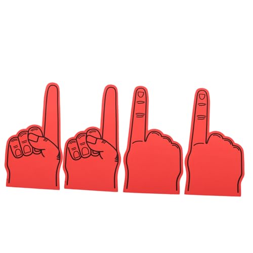 YARNOW 4stücke Cheerleading-fingerhandschuhe Aus Schaumstoff Leicht Und Robust Für Sportveranstaltungen Spiele Und Schulen Cheerleading-zubehörteile Aus Schaumstoff Für Basketball Und von YARNOW