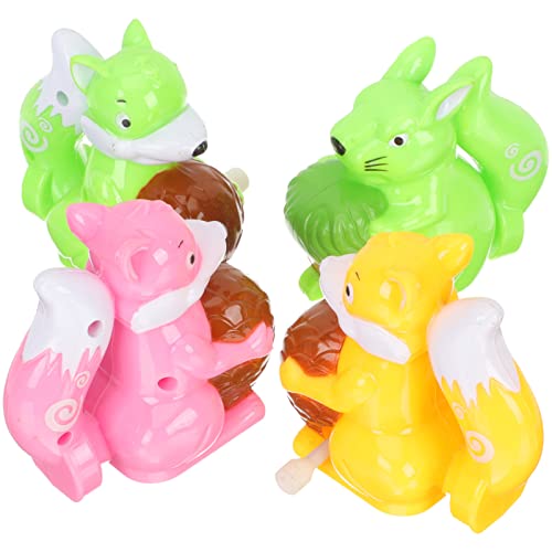 YARNOW 4 Stück Aufzieh Tierspielzeug für Kinder Kreative Fuchs und Eichhörnchen Modelle Bunt und Lustig Spielzeug zur Koordination und Vorstellungskraft für Frühkindliche Bildung YARNOW 4 Stück Aufzieh Tierspielzeug für Kinder Kreative Fuchs und Eichhörnchen Modelle Bunt und Lustig Spielzeug zur Koordination und Vorstellungskraft für Frühkindliche Bildung von YARNOW