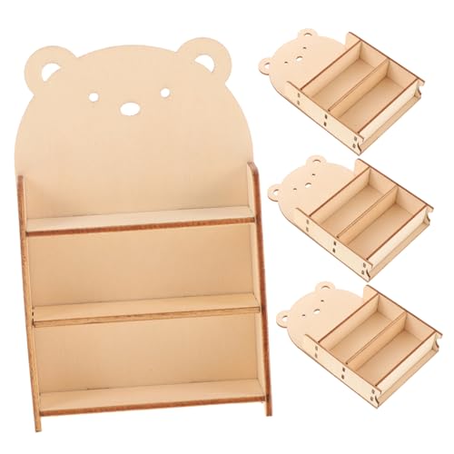YARNOW 4 Stück Bücherregalspielzeug Puppenhauskommode Küchenzubehör für Puppenstuben Mini -Bücherregal Mini-Puppenhaus-Holz-Bücherregal Mini-Bücherregal für Mini-Bücher hölzern Khaki YARNOW 4 Stück Bücherregalspielzeug Puppenhauskommode Küchenzubehör für Puppenstuben Mini -Bücherregal Mini-Puppenhaus-Holz-Bücherregal Mini-Bücherregal für Mini-Bücher hölzern Khaki von YARNOW