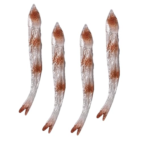 YARNOW 4stücke Künstliche Schlammfischfigur Modell Aus PVC-Material Realistische Fischform Haptik Für Foto-Requisiten Heimdekoration Und Marktpräsentation von YARNOW