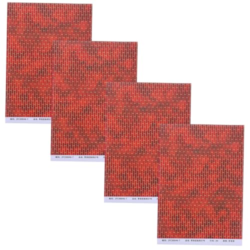 YARNOW 4 Stück Dollhouse Decoration Sticker Mini-bodendekorationen Bodenbelag Für Puppenhaus Miniatur-puppenhaus-tapete Puppenhaus-bodenplatte Bodentapete Papier Brown YARNOW 4 Stück Dollhouse Decoration Sticker Mini-bodendekorationen Bodenbelag Für Puppenhaus Miniatur-puppenhaus-tapete Puppenhaus-bodenplatte Bodentapete Papier Brown von YARNOW