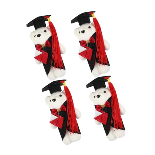 YARNOW 4 Stück Dr Bear Puppe Plüschornamente Abschlussbär Beanie Grad Plüschtier Abschlusssaison Dekorierter Bär Für Den Abschluss Absolventenbär Graduiertenhut YARNOW 4 Stück Dr Bear Puppe Plüschornamente Abschlussbär Beanie Grad Plüschtier Abschlusssaison Dekorierter Bär Für Den Abschluss Absolventenbär Graduiertenhut von YARNOW