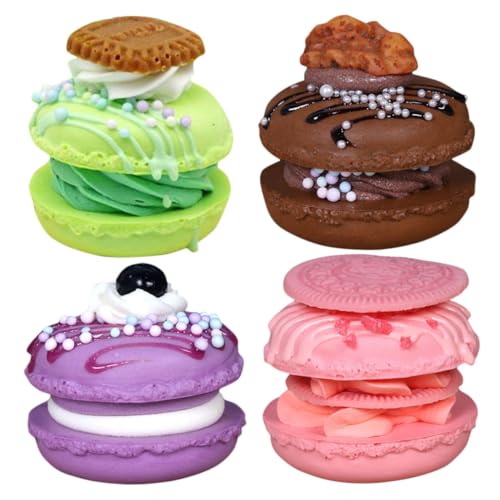 YARNOW 4 Stück Faux Macaron Modell Realistische Künstliche Kuchenornamente für Küche Bäckerei und Dekoration für Kunstprojekte Leicht und Tragbar YARNOW 4 Stück Faux Macaron Modell Realistische Künstliche Kuchenornamente für Küche Bäckerei und Dekoration für Kunstprojekte Leicht und Tragbar von YARNOW