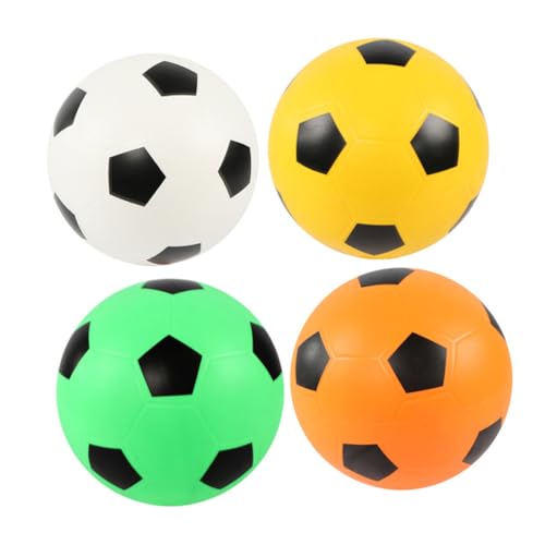 YARNOW 4 Stück Fußball Aufblasbare Fußball Training Props für Jungen und Mädchen Softball Weiß Gelb Orange und Grün für Drinnen und Draußen YARNOW 4 Stück Fußball Aufblasbare Fußball Training Props für Jungen und Mädchen Softball Weiß Gelb Orange und Grün für Drinnen und Draußen von YARNOW