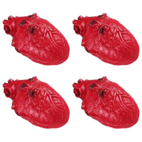 YARNOW 4 Stück Gefälschtes Blutiges Herz Halloween Gruselige Orgel-Requisite Realistische Simulation Eines Menschlichen Körperteils Für Horror-Dekorationen Party-Requisiten YARNOW 4 Stück Gefälschtes Blutiges Herz Halloween Gruselige Orgel-Requisite Realistische Simulation Eines Menschlichen Körperteils Für Horror-Dekorationen Party-Requisiten von YARNOW