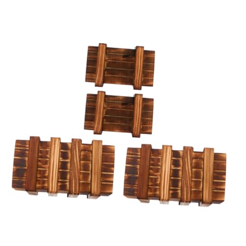 YARNOW 4 Stück Holzspielzeug Denkspiel mit Schubladenboxen Pädagogisches Iq Puzzle für Praktische Aufbewahrungsboxen Fördert Logisches Denken und Spielerisches Lernen von YARNOW