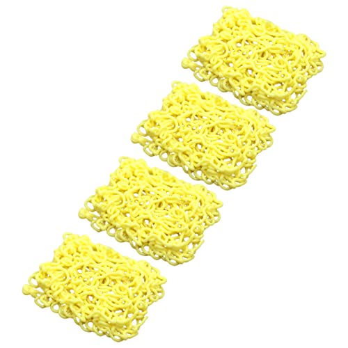 YARNOW 4 Stück Instant-Nudel-Modell Mini Zappelnudeln Kinderspielzeug Instant-Nudel-Requisiten simulierte Instant-Nudeln realistisches gefälschtes Nudelmodell Puppenhaus-Nudeln Kieselgel von YARNOW