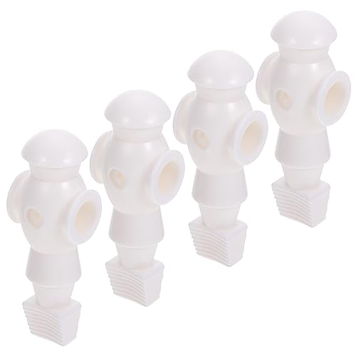 YARNOW 4 Stück Kicker Zubehör Kicker-Ersatzspieler Tischfußball-Fußballspiele Tischfußballspiel tischkicker ersatzteile Fussball Figuren Tischfußball Männer Ersatz-Fußballpuppe Harz Weiß von YARNOW