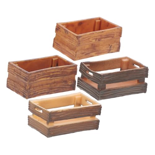 YARNOW 4 Stück Kisten Niedliche Aufbewahrungskörbe für Puppenhaus Dekoration Realistische Boxen für Kreative Spielideen und Stilvolle Mini Szenen YARNOW 4 Stück Kisten Niedliche Aufbewahrungskörbe für Puppenhaus Dekoration Realistische Boxen für Kreative Spielideen und Stilvolle Mini Szenen von YARNOW