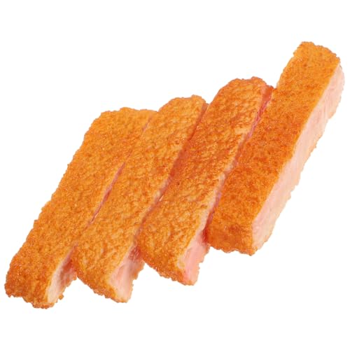 YARNOW 4 Stück Künstliche Gebratene Schweinekoteletts Deko für Zuhause Realistisches Modell für Fotorequisiten und Stilvolle Innendekoration aus Langlebigem von YARNOW