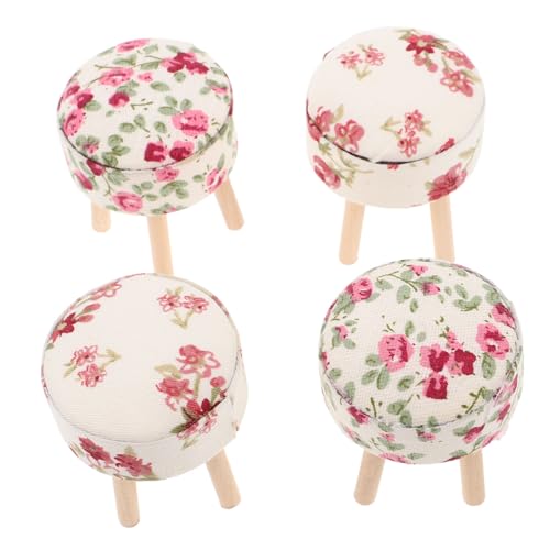 YARNOW 4 Stück Maßstab Realistische Runde Minihocker für Puppenhaus Küche und Wohnzimmer Dekor Hochwertige Miniatur Möbel Zubehör YARNOW 4 Stück Maßstab Realistische Runde Minihocker für Puppenhaus Küche und Wohnzimmer Dekor Hochwertige Miniatur Möbel Zubehör von YARNOW
