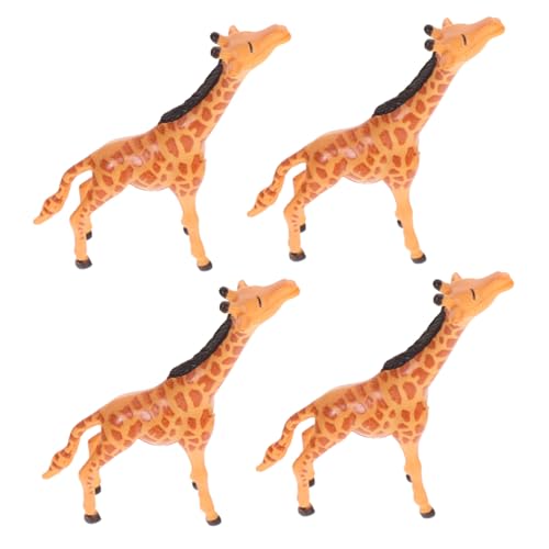 YARNOW 4 Stück Mikrolandschaft Puppenhaus-Giraffe Giraffen-Wohnkultur Mini-Tierfigur Giraffen-Kuchendekor dekorative Statue Giraffen-Gartendekoration kleine Giraffenfigur Harz Orange YARNOW 4 Stück Mikrolandschaft Puppenhaus-Giraffe Giraffen-Wohnkultur Mini-Tierfigur Giraffen-Kuchendekor dekorative Statue Giraffen-Gartendekoration kleine Giraffenfigur Harz Orange von YARNOW