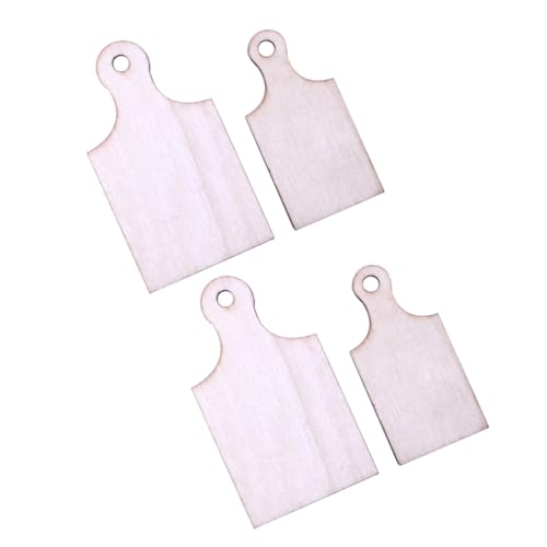 YARNOW 4 Stück Mini Schneidebretter Aus Holz Puppenschneidebrett Basteln Mini Wurstbretter Käsegriff Miniatur Dekoration Ornament DIY Mini Schneidebretter Kleine von YARNOW
