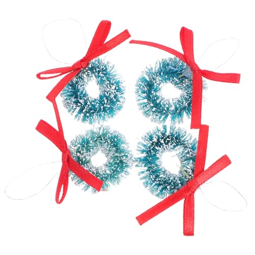YARNOW 4 Stück Mini Weihnachtskränze Kleine Handgefertigte Miniaturkränze Zum Aufhängen Für Puppenhaus Weihnachtsbaum Dekoration Festliche Girlanden Zubehör YARNOW 4 Stück Mini Weihnachtskränze Kleine Handgefertigte Miniaturkränze Zum Aufhängen Für Puppenhaus Weihnachtsbaum Dekoration Festliche Girlanden Zubehör von YARNOW