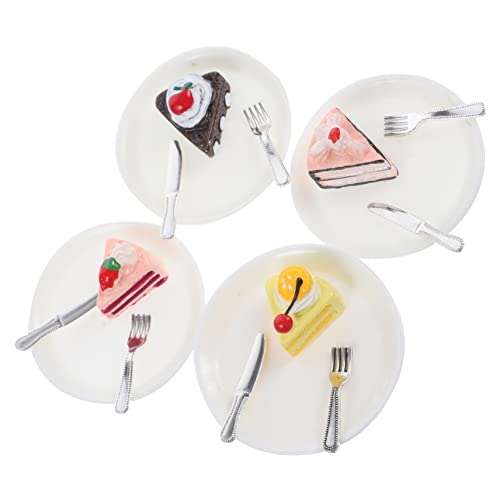 YARNOW 4 Stück Miniatur -Kuchen -Ornamente Miniatur Vorgetäuschter Kuchen Kuchen-Modell Puppenhaus-Miniatur-tablett Mini-küchenszenendekor Gefälschter Kuchen Harz YARNOW 4 Stück Miniatur -Kuchen -Ornamente Miniatur Vorgetäuschter Kuchen Kuchen-Modell Puppenhaus-Miniatur-tablett Mini-küchenszenendekor Gefälschter Kuchen Harz von YARNOW