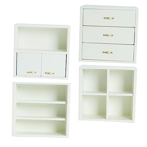 YARNOW 4 Stück Miniatur Möbel Set Teiliges Bücherregal Modell für Puppenhaus Elegantes Accessoire zur Heimdekoration für Mini Szenen und Fotorequisiten YARNOW 4 Stück Miniatur Möbel Set Teiliges Bücherregal Modell für Puppenhaus Elegantes Accessoire zur Heimdekoration für Mini Szenen und Fotorequisiten von YARNOW
