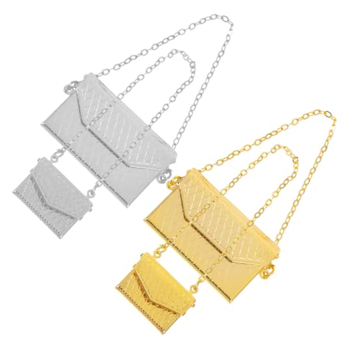 YARNOW 4 Stück Puppenhaus Kleine Realistische Handtaschen in Silber und Gold Langlebige Mini Schultertaschen für Puppen Vielseitig für Kreative Dekoration und Spielspaß YARNOW 4 Stück Puppenhaus Kleine Realistische Handtaschen in Silber und Gold Langlebige Mini Schultertaschen für Puppen Vielseitig für Kreative Dekoration und Spielspaß von YARNOW