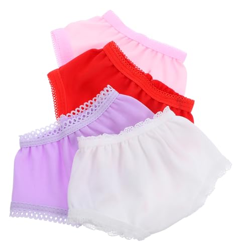 YARNOW 4stücke Pack Puppenunterhose Aus Polyester Für Kleine Puppen Waschbar Und Wiederverwendbar Spielzeugpuppenzubehör Für Puppenkleidung YARNOW 4stücke Pack Puppenunterhose Aus Polyester Für Kleine Puppen Waschbar Und Wiederverwendbar Spielzeugpuppenzubehör Für Puppenkleidung von YARNOW